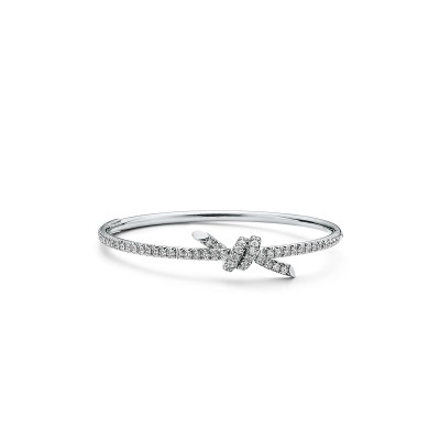 TIFFANY BANGLE IN WHITE GOLD WITH DIAMONDS 74152880